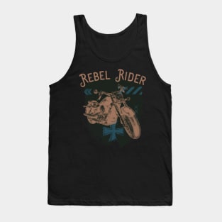 Rebel Rider Motorcycle Vintage Biker Tank Top